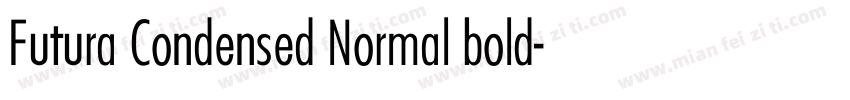 Futura Condensed Normal bold字体转换